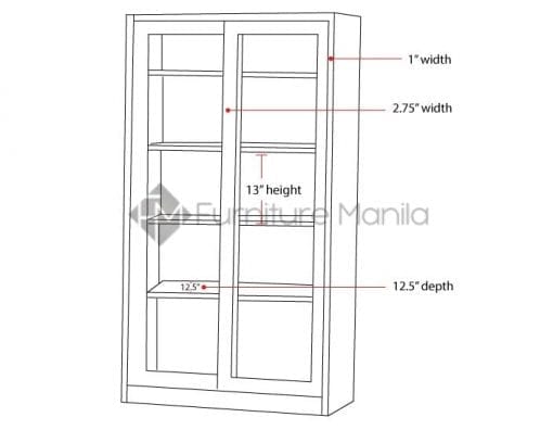 LF01 Sliding Glass Door Steel Cabinet | Furniture Manila