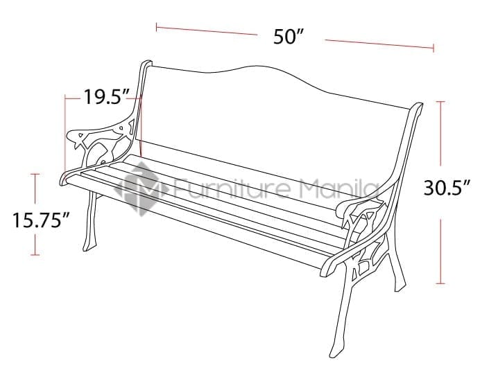 818 Park Bench Dimension Home Office Furniture Philippines