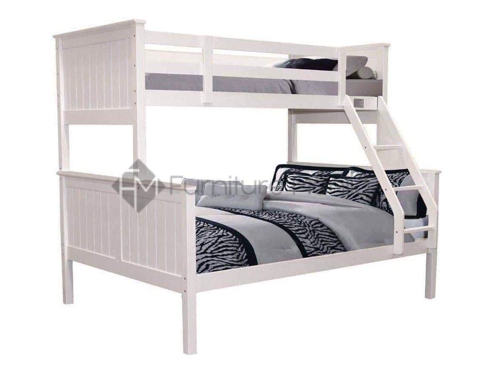 bunk bed with table and bench seats