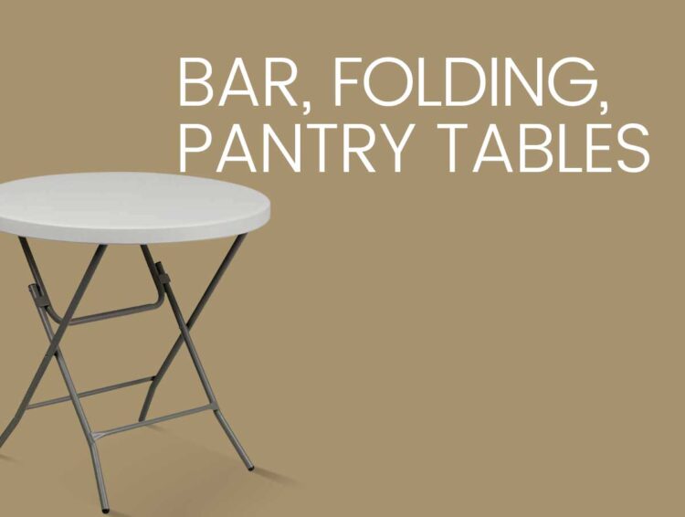 Bar, Folding, Pantry Tables