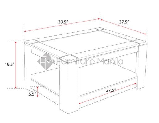 Trenton Coffee Table | Furniture Manila