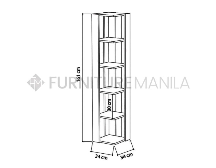 Tinah Bookcase Dimension